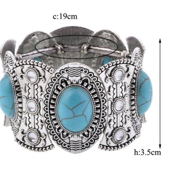 Boho Elastic Bracelets/Bangle For Women Ethnic Vintage Stretch Bohemian - Picture 3 of 3